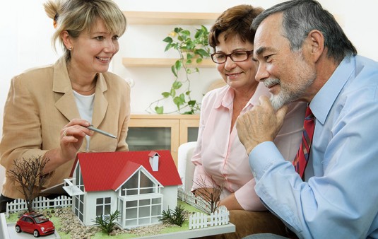 discussing with realtor